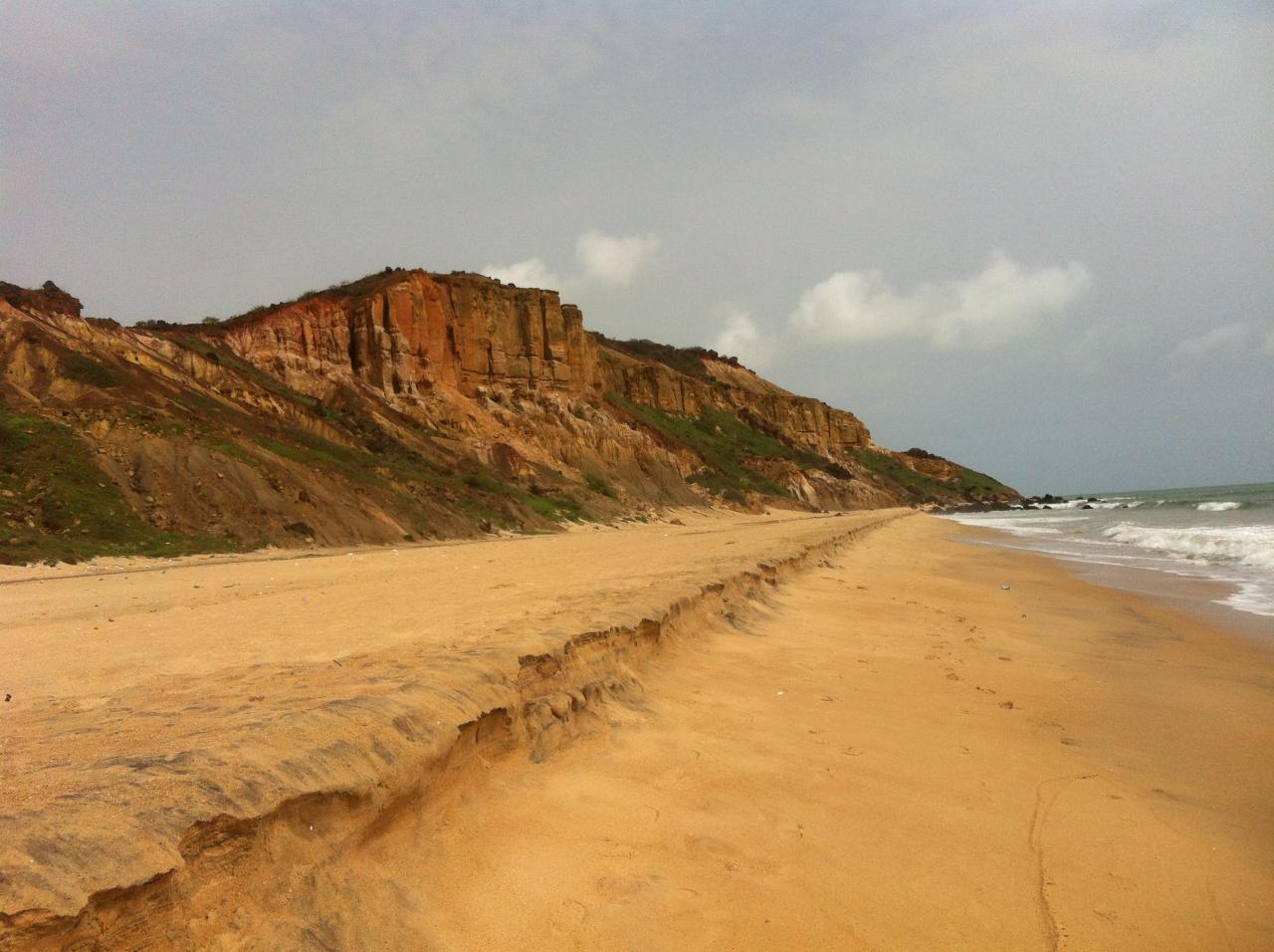 Falaise au bord de l'Océan