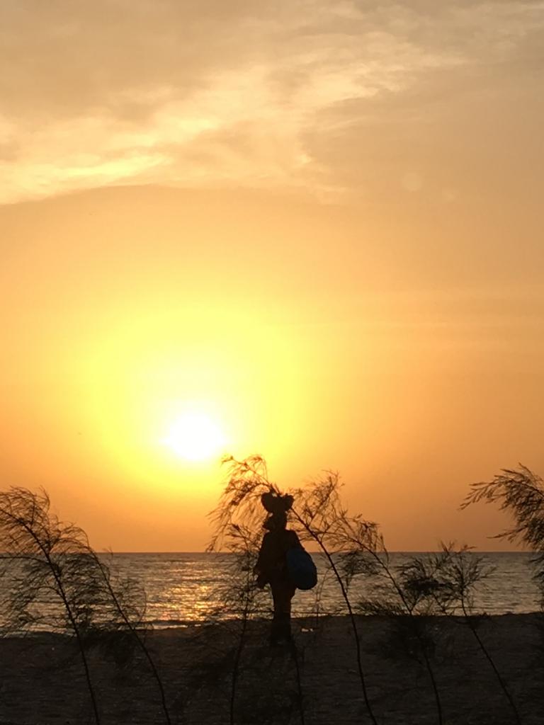 Coucher du soleil sur l'océan