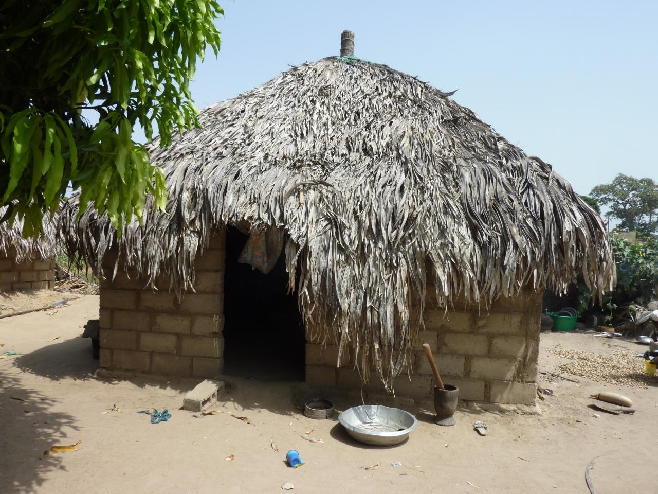 Case typique dans un village de petite côte